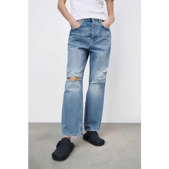 Zara | Jeans | Zw The Bliss Straight Jeans | Poshmark